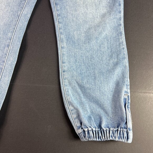 Paige Jeans Women 33x25* Mayslie Jogger Mid Rise Blue Faded Stretch Denim Tag 31 - Picture 5 of 16